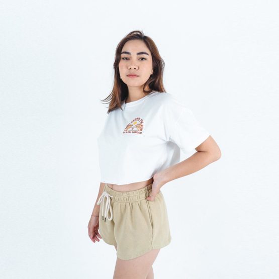 Woman Crop Tee Bill Offwhite - Image 6
