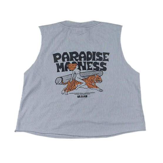 Woman Bandcut Crop Giga Light Gray