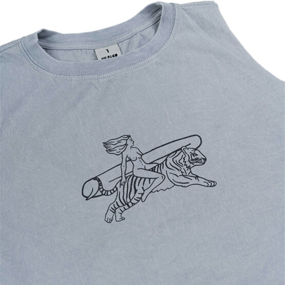 Woman Bandcut Crop Giga Light Gray - Image 3