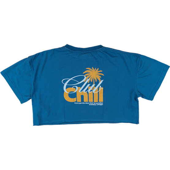 Woman Crop Tshirt Club Blue