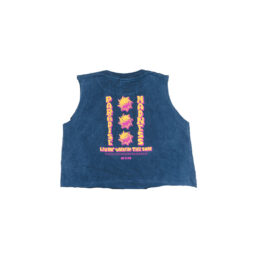 Woman Bandcut Crop Nus Navy Wash