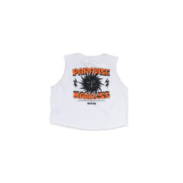 Woman Bandcut Crop Sunny White