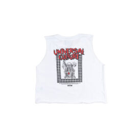 Woman Bandcut Crop Dharma White