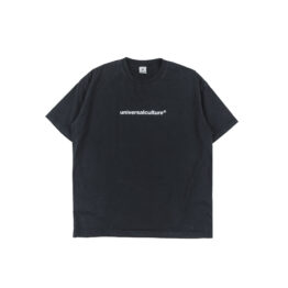Tshirt Text Logo Charcoal Wash