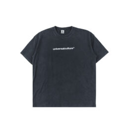 Tshirt Text Logo Black Wash